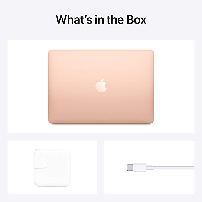 2020 MacBook Air Laptop M1, 8GB RAM, 256GB SSD (Gold)