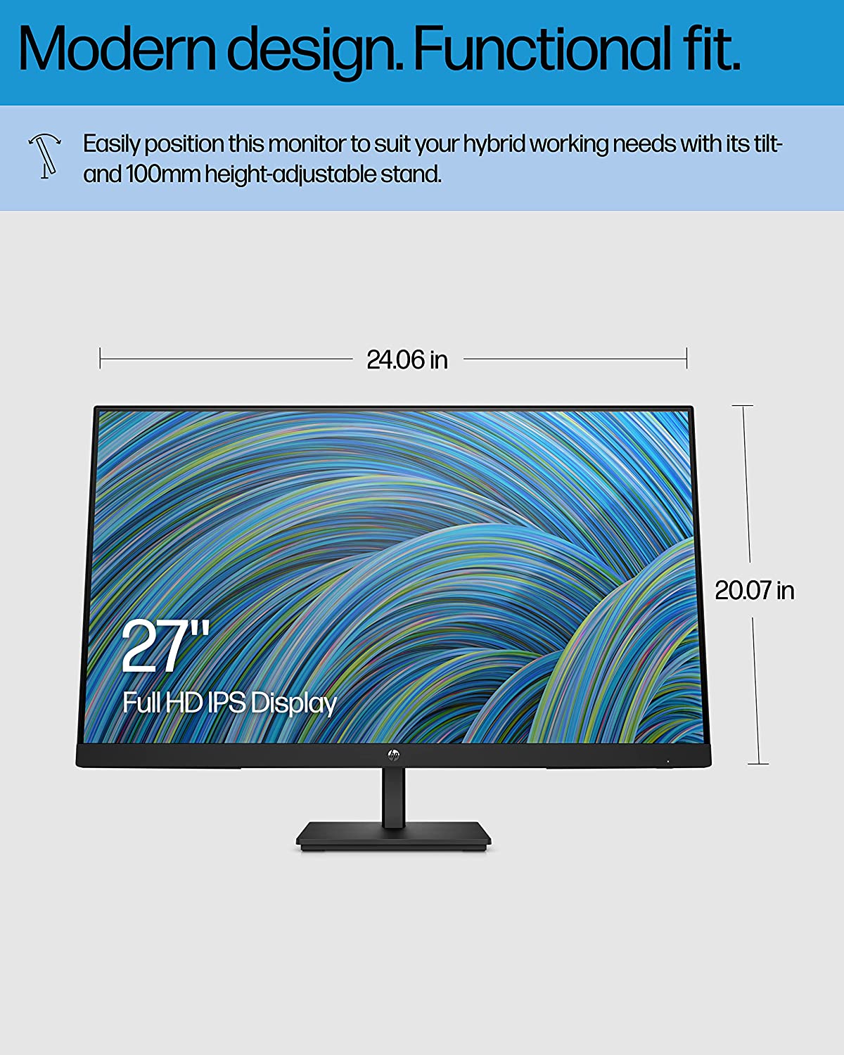 HP M27ha 27inch FHD Monitor