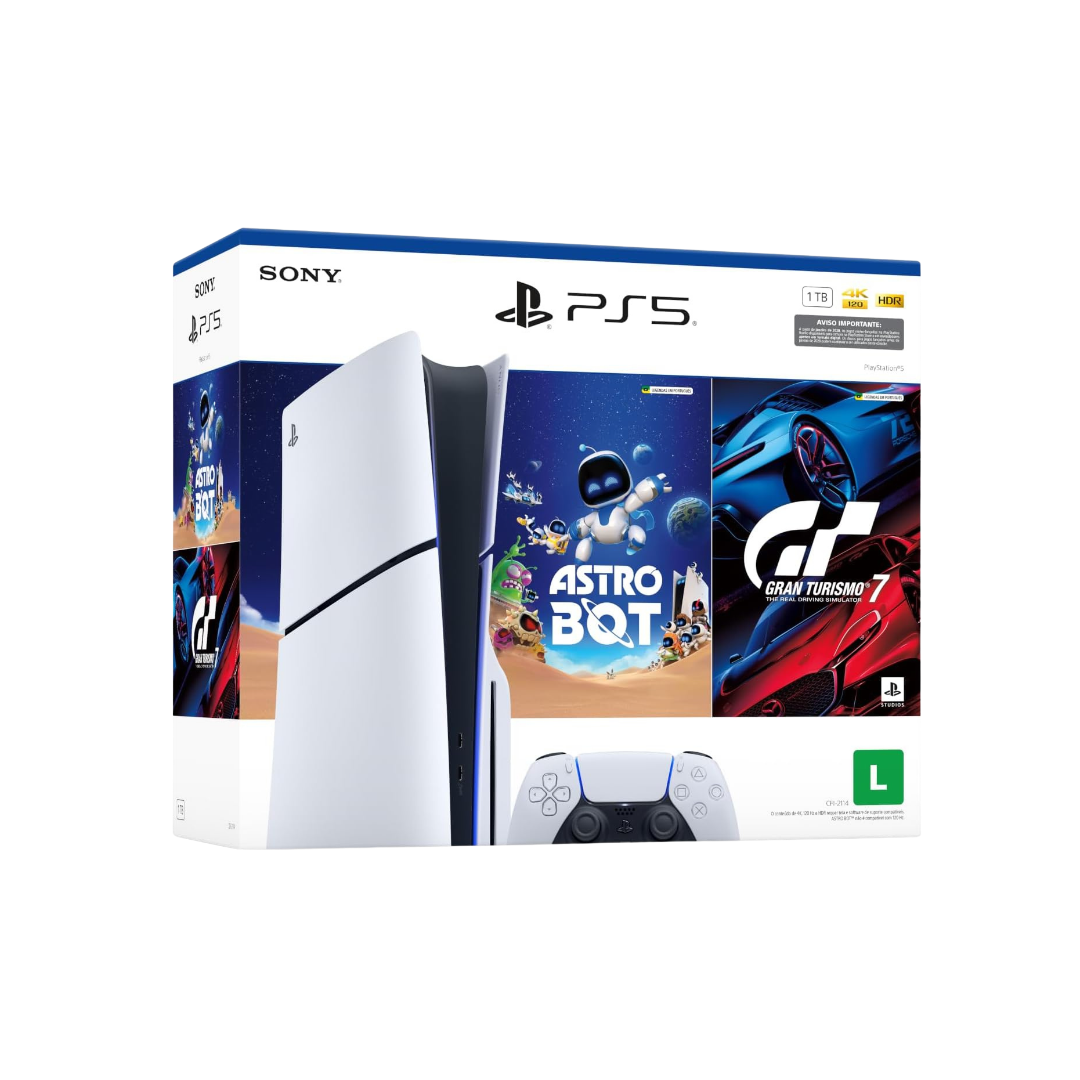 PlayStation 5 Slim Disc Edition – Astro Bot & Gran Turismo 7 Bundle