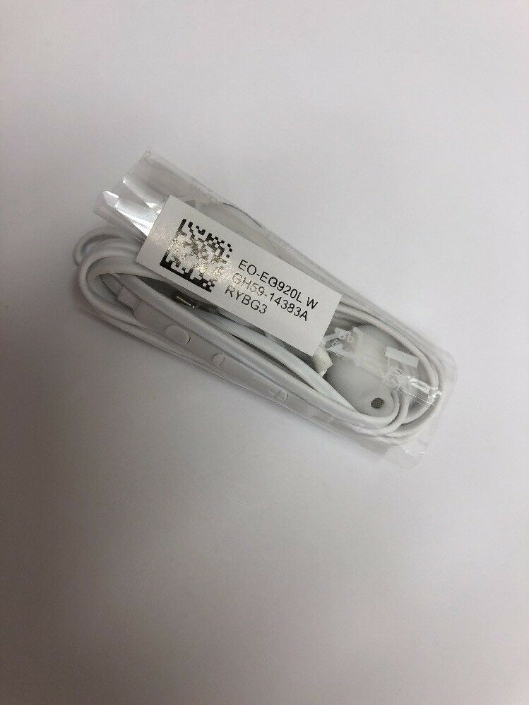 Genuine Samsung Galaxy Earphone W/Mic - White