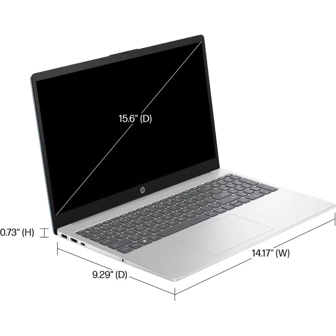 HP 15.6 Laptop 15-FC0093D AMD Ryzen 5 7520U 16GB Memory 256GB SSD (Natural Silver)