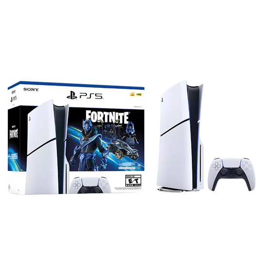 PlayStation 5 Slim  Disk Console - Fortnite Cobalt Star Bundle - White